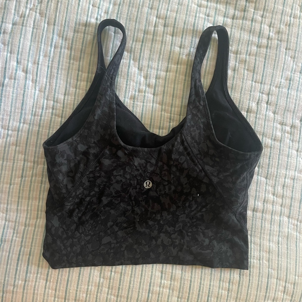 Lululemon Align Tank- Wild Thing Camo Deep Coal Multi size 6